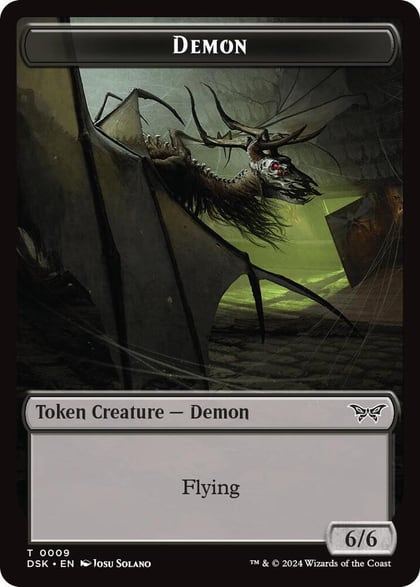 Demon // Manifest Double-Sided Token, Duskmourn: House of Horror 9 // 18