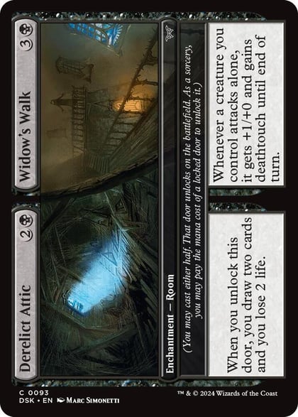 Derelict Attic // Widow's Walk, Duskmourn: House of Horror 93
