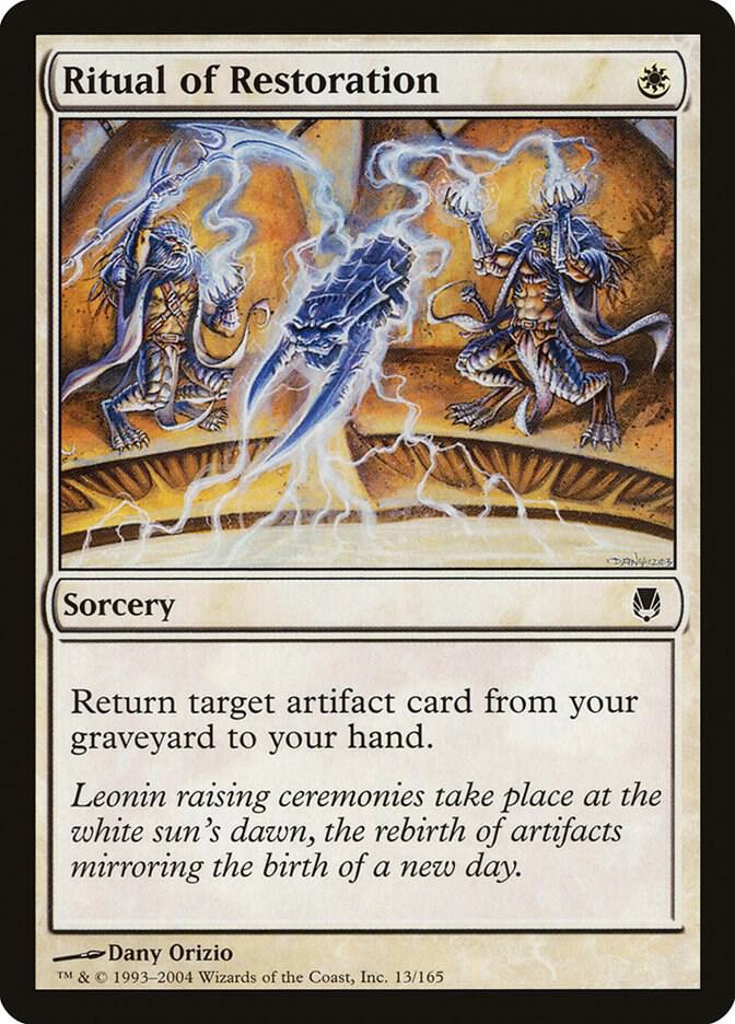 Ritual of Restoration, Darksteel 13