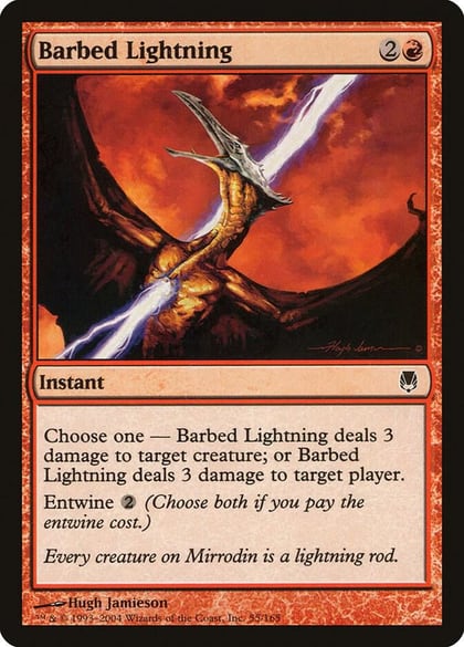 Barbed Lightning, Darksteel 55