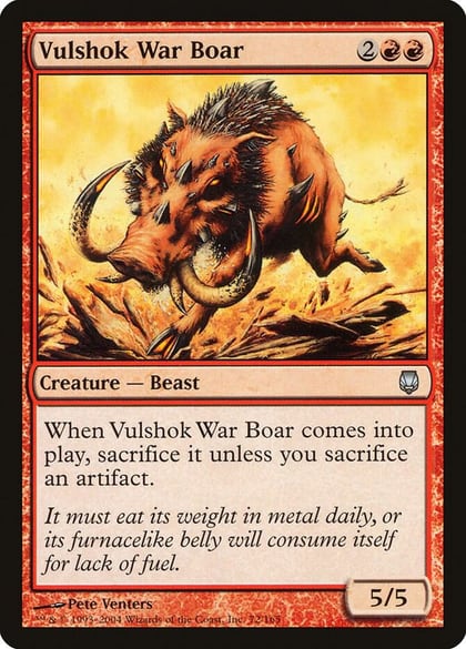 Vulshok War Boar, Darksteel 72