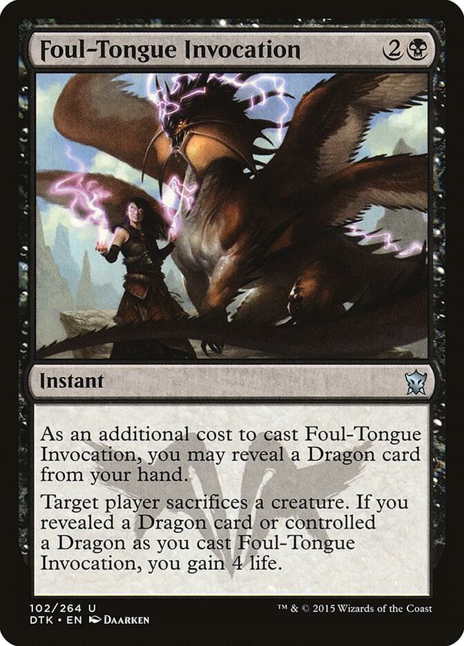 Foul-Tongue Invocation, Dragons of Tarkir 102