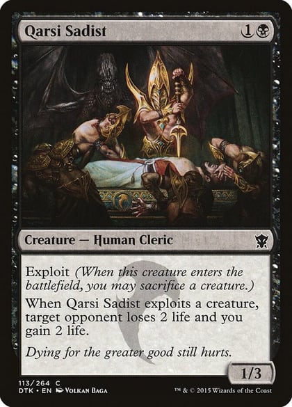 Qarsi Sadist, Dragons of Tarkir 113