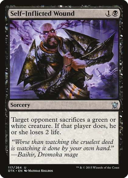 Self-Inflicted Wound, Dragons of Tarkir 117