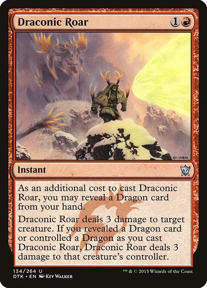 Draconic Roar, Dragons of Tarkir 134