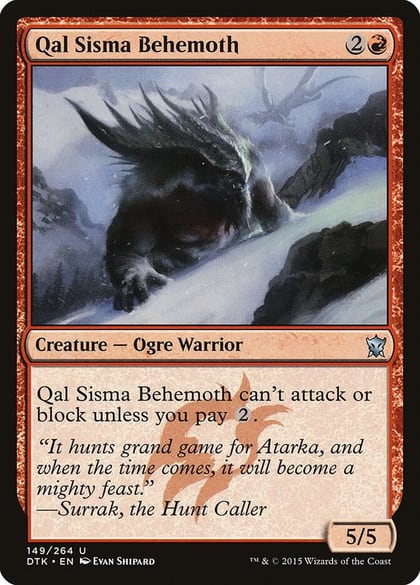 Qal Sisma Behemoth, Dragons of Tarkir 149