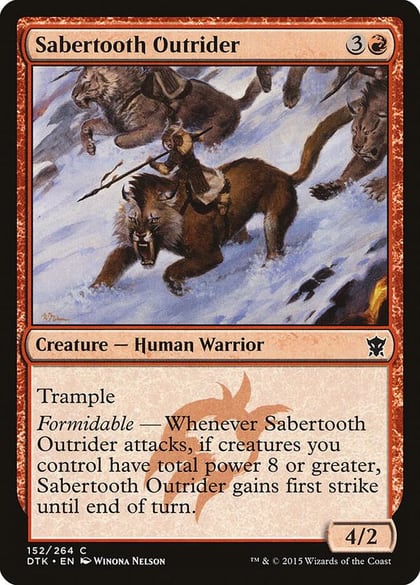 Sabertooth Outrider, Dragons of Tarkir 152