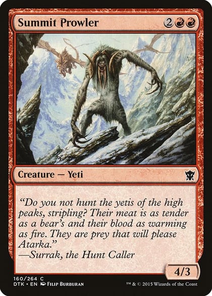 Summit Prowler, Dragons of Tarkir 160