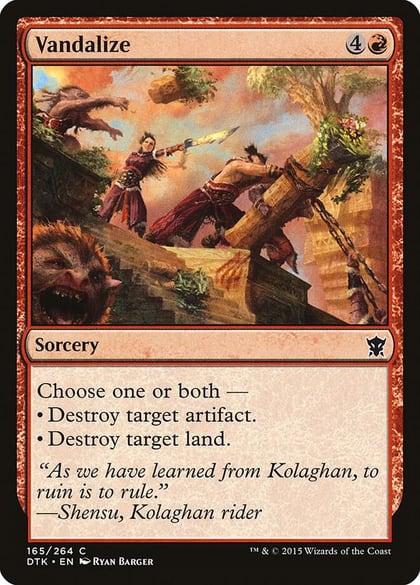 Vandalize, Dragons of Tarkir 165