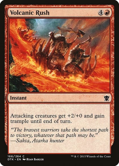 Volcanic Rush, Dragons of Tarkir 166