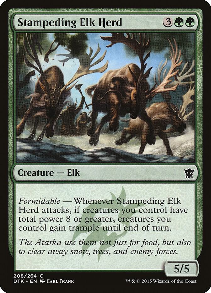 Stampeding Elk Herd, Dragons of Tarkir 208
