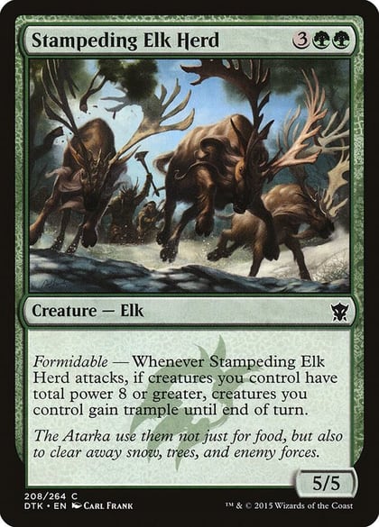 Stampeding Elk Herd, Dragons of Tarkir 208