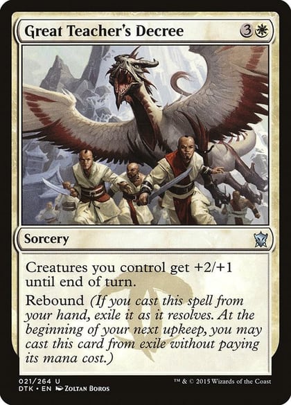 Great Teacher's Decree, Dragons of Tarkir 21