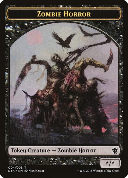 Zombie Horror Token, Dragons of Tarkir 4
