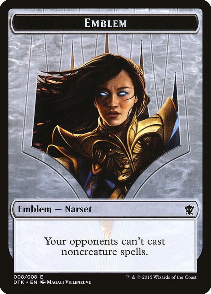 Emblem - Narset Transcendent, Dragons of Tarkir 8