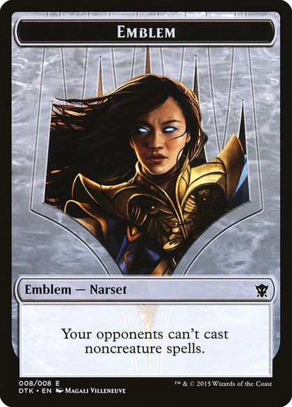 Emblem - Narset Transcendent, Dragons of Tarkir 8