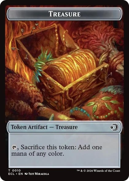 Treasure // Shapeshifter Double-Sided Token, Commander: Lorwyn Eclipsed 10 // 1