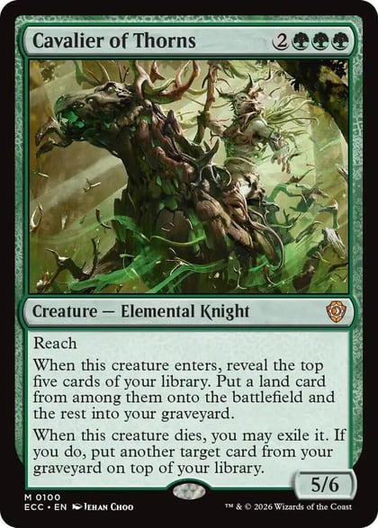Cavalier of Thorns, Commander: Lorwyn Eclipsed 100