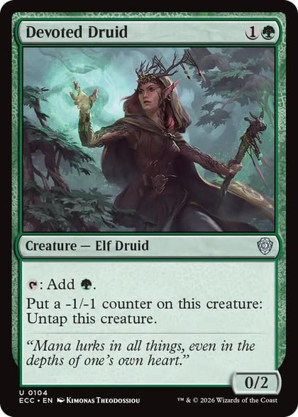 Devoted Druid, Commander: Lorwyn Eclipsed 104