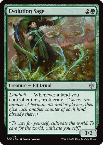 Evolution Sage, Commander: Lorwyn Eclipsed 105