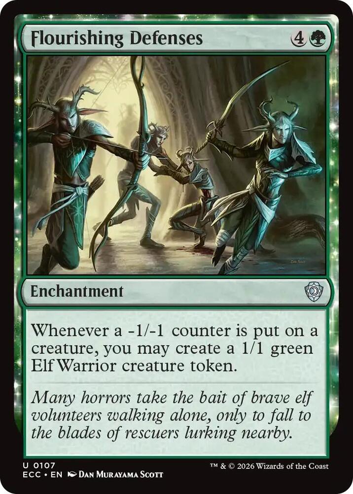 Flourishing Defenses, Commander: Lorwyn Eclipsed 107