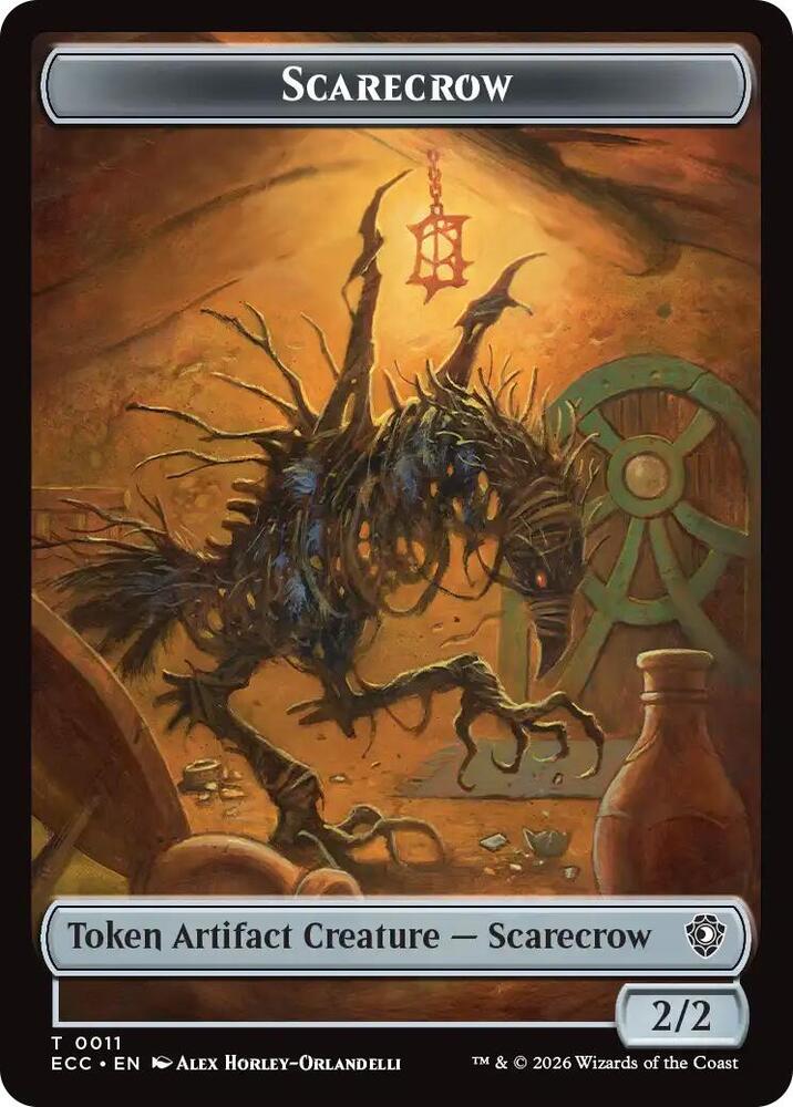 Scarecrow // Treasure Double-Sided Token, Commander: Lorwyn Eclipsed 11 // 10
