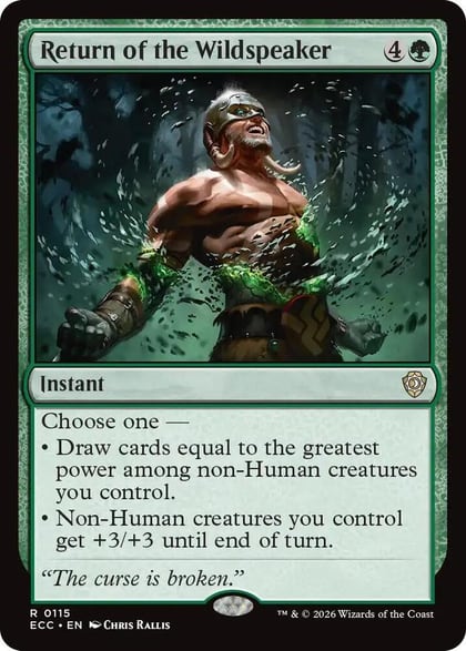 Return of the Wildspeaker, Commander: Lorwyn Eclipsed 115