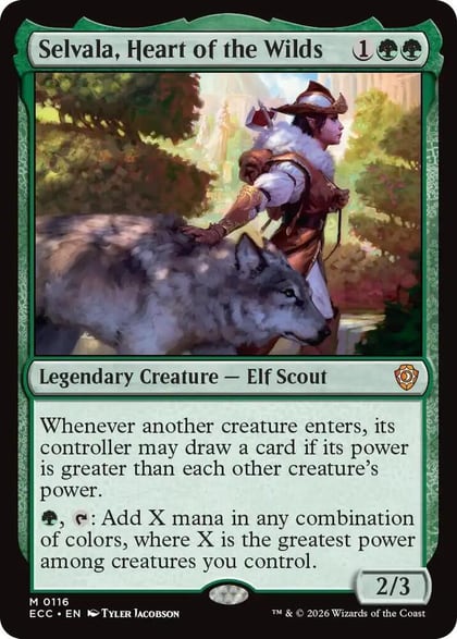 Selvala, Heart of the Wilds, Commander: Lorwyn Eclipsed 116