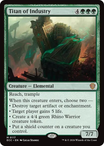 Titan of Industry, Commander: Lorwyn Eclipsed 117