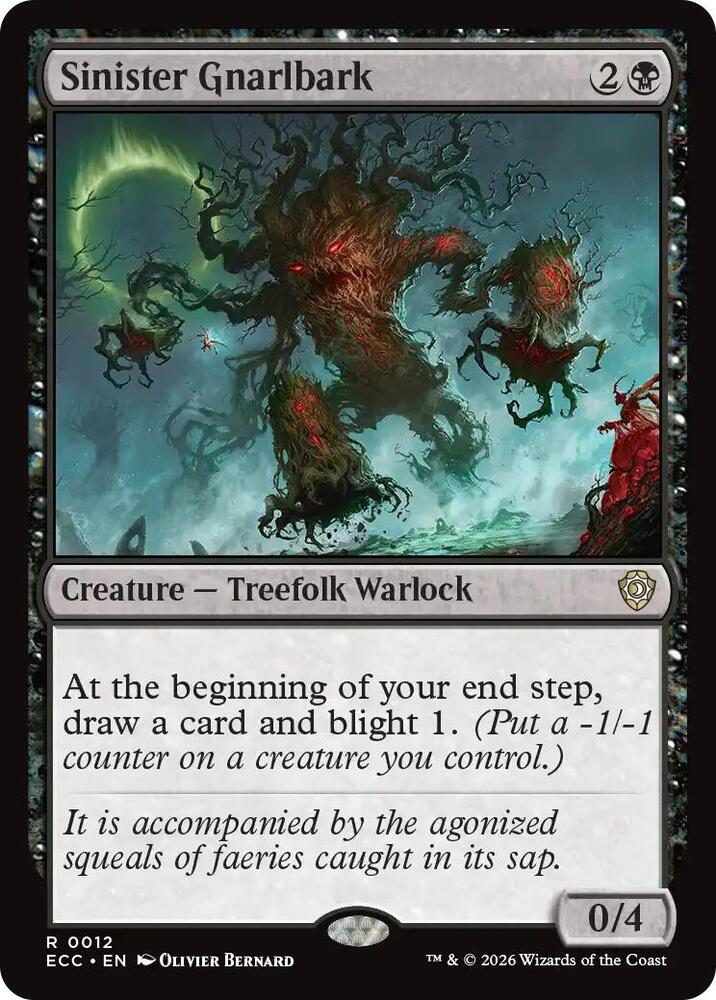 Sinister Gnarlbark, Commander: Lorwyn Eclipsed 12