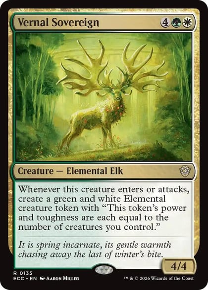 Vernal Sovereign, Commander: Lorwyn Eclipsed 135