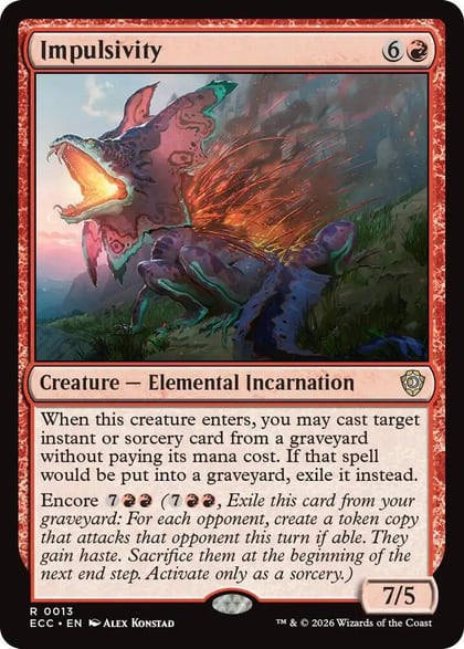 Impulsivity, Commander: Lorwyn Eclipsed 13