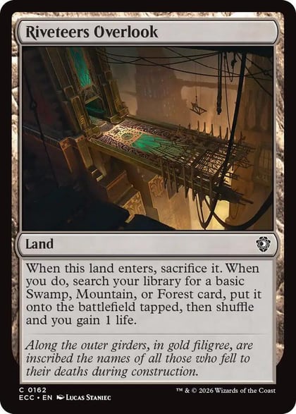 Riveteers Overlook, Commander: Lorwyn Eclipsed 162