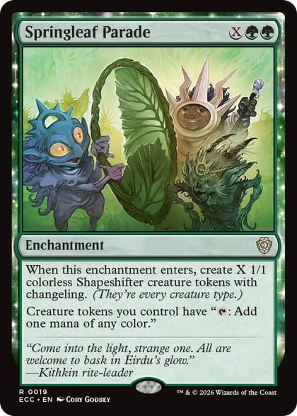 Springleaf Parade, Commander: Lorwyn Eclipsed 19
