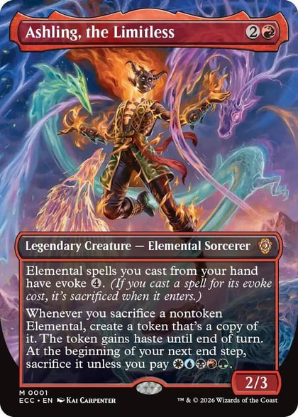 Ashling, the Limitless (Borderless), Commander: Lorwyn Eclipsed 1
