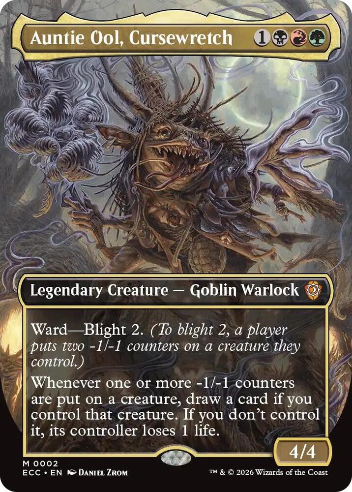 Auntie Ool, Cursewretch (Borderless), Commander: Lorwyn Eclipsed 2