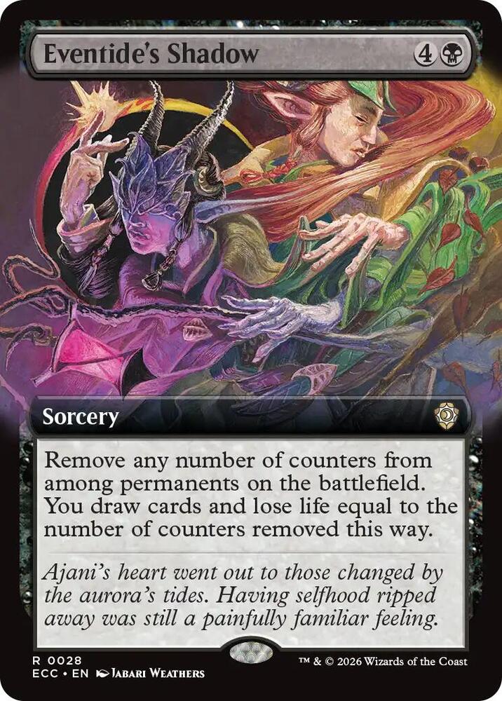 Eventide's Shadow (Extended Art), Commander: Lorwyn Eclipsed 28