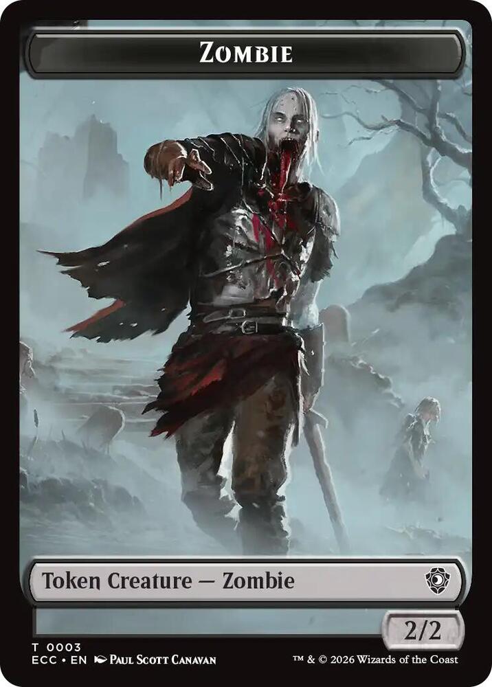 Zombie // Elf Warrior Double-Sided Token, Commander: Lorwyn Eclipsed 3 // 4