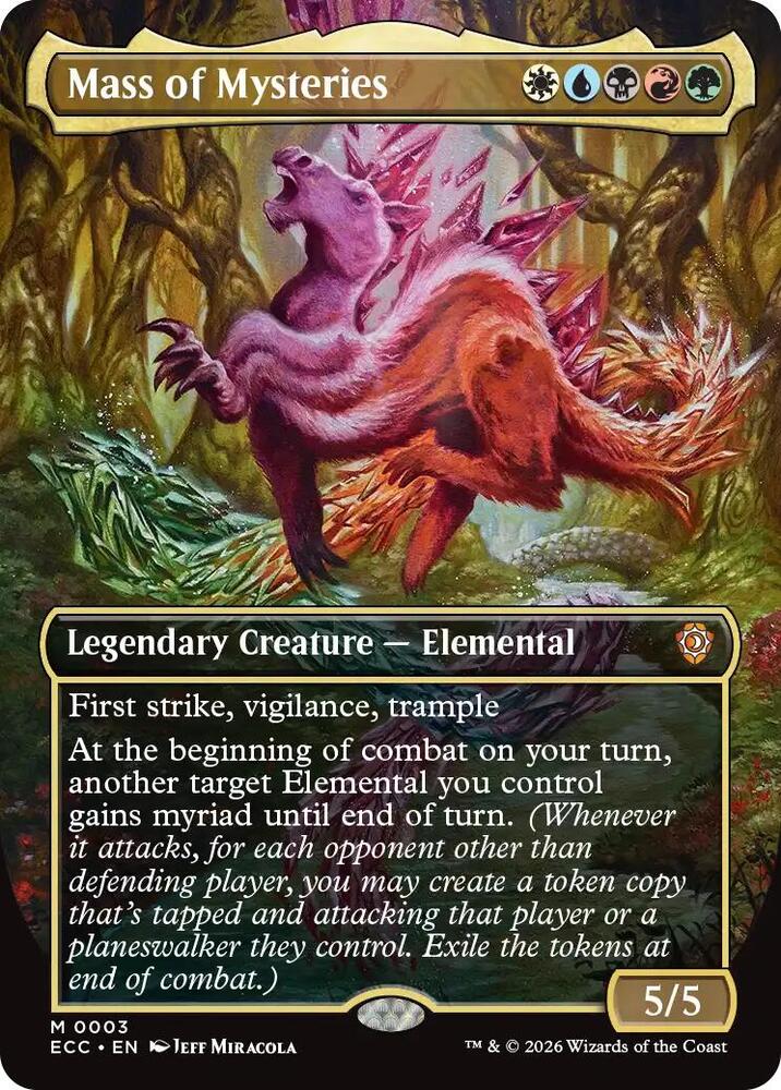 Mass of Mysteries (Borderless), Commander: Lorwyn Eclipsed 3
