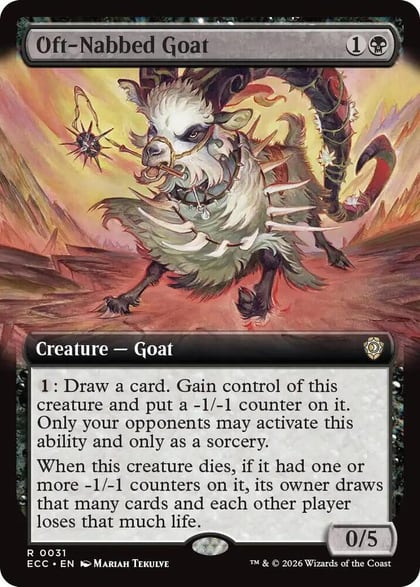 Oft-Nabbed Goat (Extended Art), Commander: Lorwyn Eclipsed 31