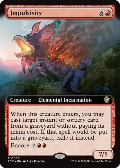 Impulsivity (Extended Art), Commander: Lorwyn Eclipsed 33