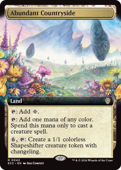 Abundant Countryside (Extended Art), Commander: Lorwyn Eclipsed 42
