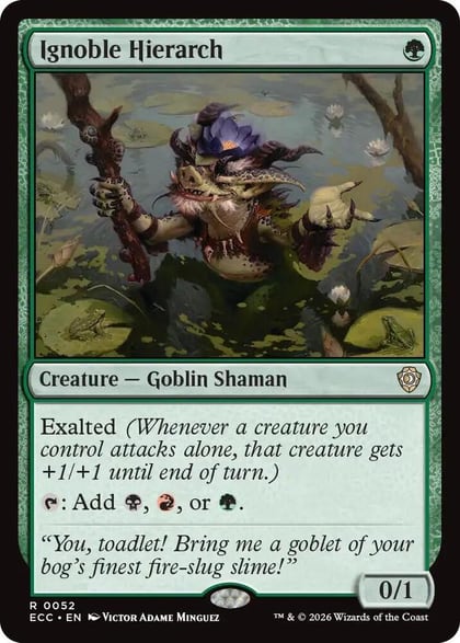 Ignoble Hierarch, Commander: Lorwyn Eclipsed 52