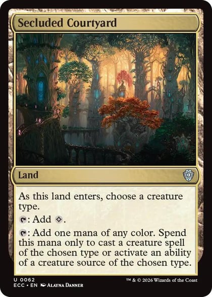 Secluded Courtyard, Commander: Lorwyn Eclipsed 62