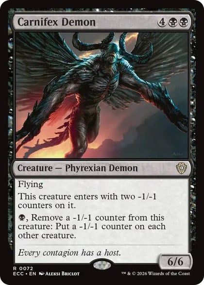 Carnifex Demon, Commander: Lorwyn Eclipsed 72