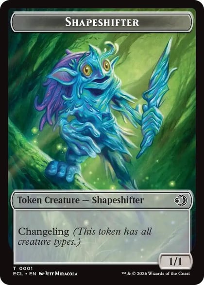 Shapeshifter // Map Double-Sided Token, Lorwyn Eclipsed 1 // 17