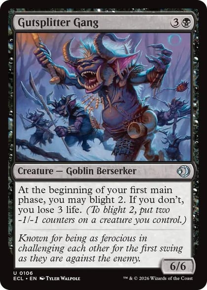 Gutsplitter Gang, Lorwyn Eclipsed 106