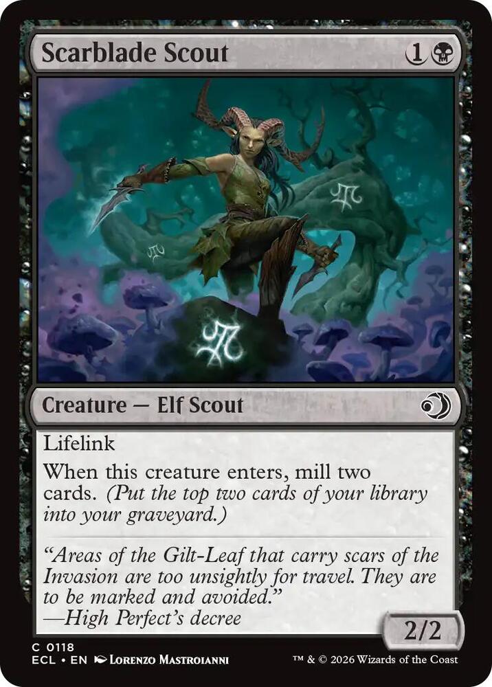 Scarblade Scout, Lorwyn Eclipsed 118