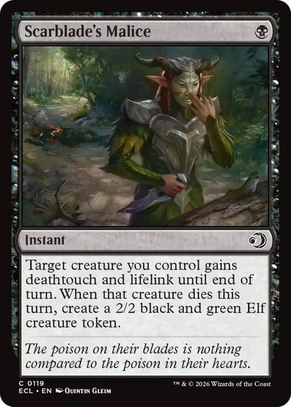 Scarblade's Malice, Lorwyn Eclipsed 119