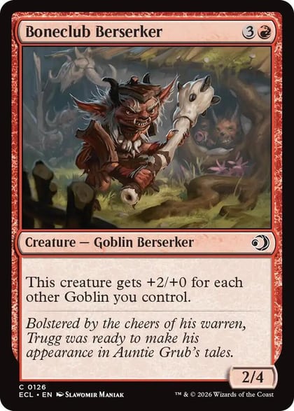 Boneclub Berserker, Lorwyn Eclipsed 126